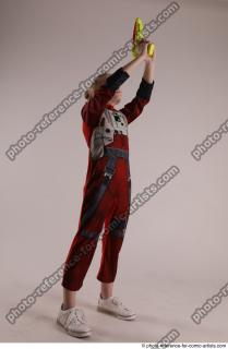 DENISA PILOT STANDING POSE WITH GUN 4